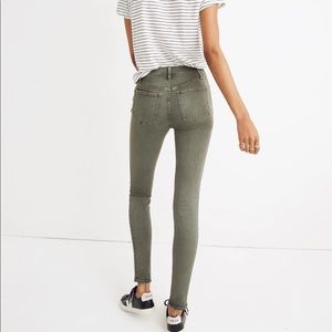 Madewell 9” high Rost skinny jeans